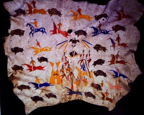 Indian Art on Buffalo Skin